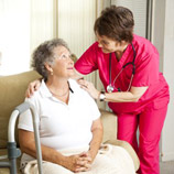 Physician with female patient