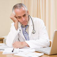Physician Staring
