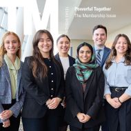 Texas Medicine Magazine cover with image of young physicians smiling