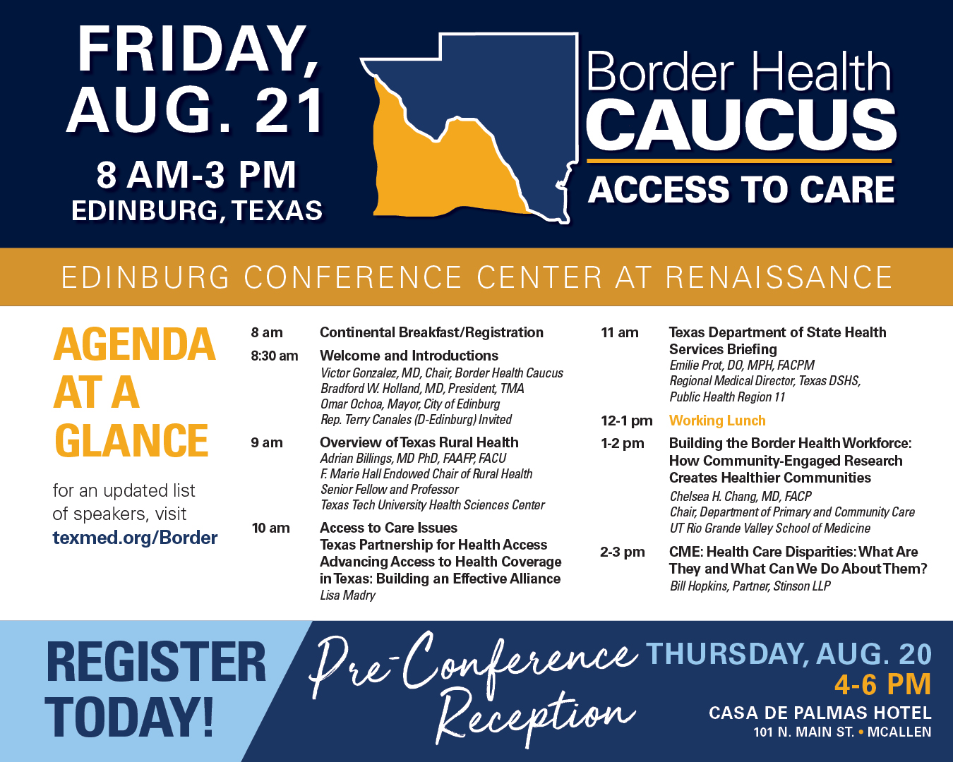 Border Health Conference Agenda Information