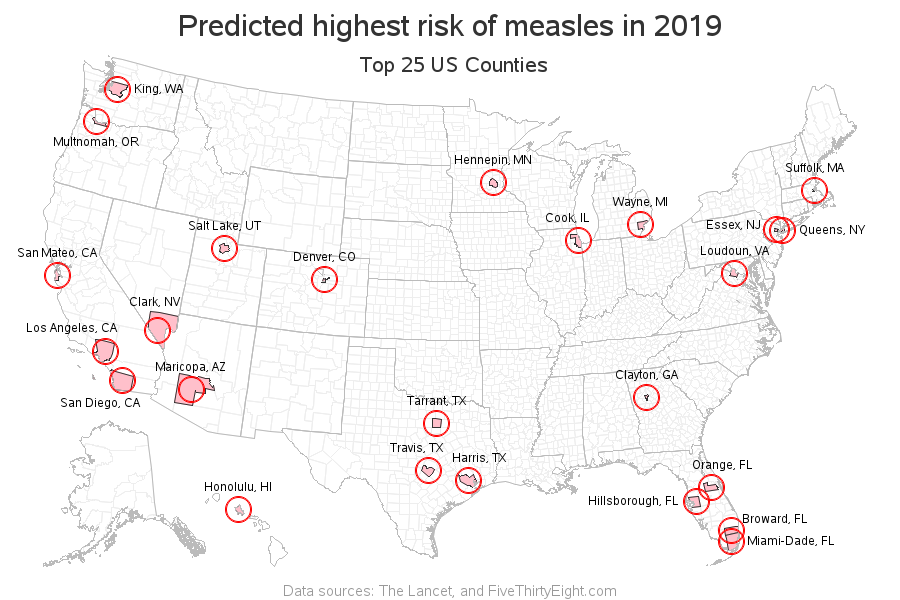 Measles Prediction Map