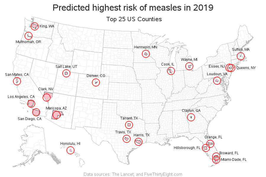 Measles Prediction Map Measles Prediction Map