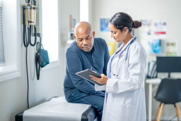 Doctor and Patient Talking 600